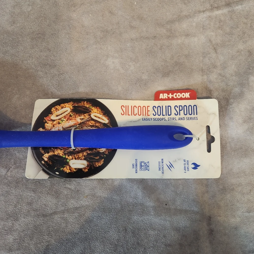 AR+Cook‎ Blue Silicone Spoon